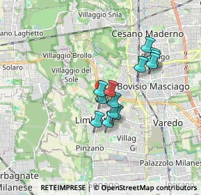 Mappa Ute Limbiate, 20812 Limbiate MB, Italia (1.31231)