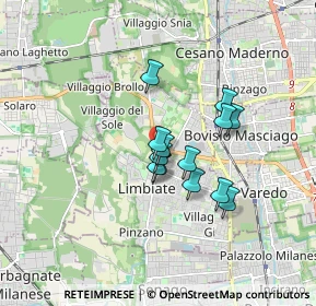 Mappa Ute Limbiate, 20812 Limbiate MB, Italia (1.20385)