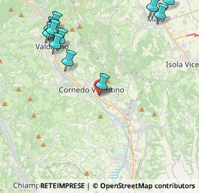 Mappa Via Monte Cengio, 36073 Cornedo Vicentino VI, Italia (5.45667)