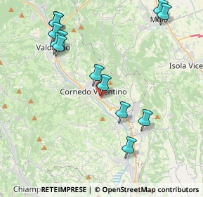Mappa Via Monte Cengio, 36073 Cornedo Vicentino VI, Italia (4.55923)