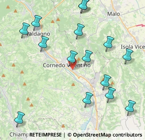 Mappa Via Monte Cengio, 36073 Cornedo Vicentino VI, Italia (4.83333)