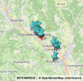 Mappa Via Monte Cengio, 36073 Cornedo Vicentino VI, Italia (1.021)