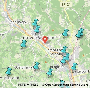 Mappa Via Monte Cengio, 36073 Cornedo Vicentino VI, Italia (3.1675)