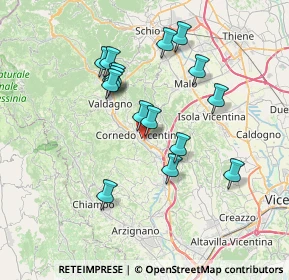 Mappa Via Monte Cengio, 36073 Cornedo Vicentino VI, Italia (6.53)