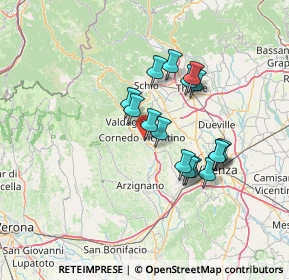 Mappa Via Monte Cengio, 36073 Cornedo Vicentino VI, Italia (11.305)