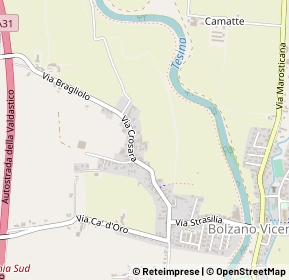 Mappa Via crosara, 36050 Bolzano Vicentino VI, Italia (0.59615)