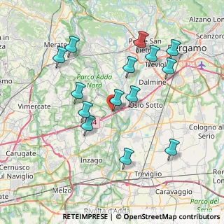 Mappa Via Luigi Galli, 20056 Trezzo sull'Adda MI, Italia (7.59857)