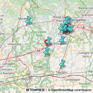 Mappa Via Milazzo, 20056 Trezzo sull'Adda MI, Italia (7.56846)