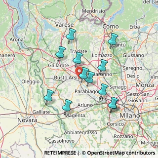 Mappa Via per Castellanza, 20025 Legnano MI, Italia (12.9625)