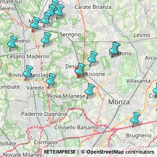 Mappa Via Umberto Giordano, 20832 Desio MB, Italia (5.64412)