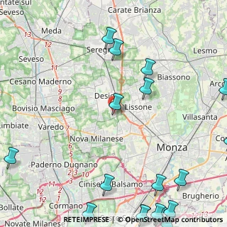 Mappa Via Umberto Giordano, 20832 Desio MB, Italia (6.97722)