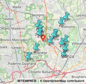 Mappa Via Umberto Giordano, 20832 Desio MB, Italia (2.92067)
