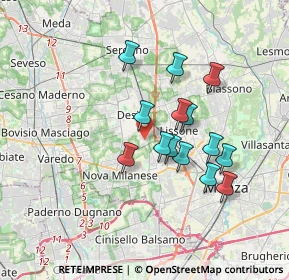 Mappa Via Umberto Giordano, 20832 Desio MB, Italia (2.94786)