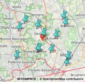 Mappa Via Umberto Giordano, 20832 Desio MB, Italia (3.83769)