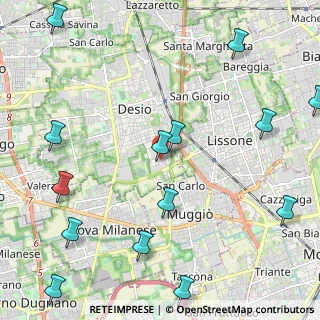 Mappa Via Umberto Giordano, 20832 Desio MB, Italia (2.96214)