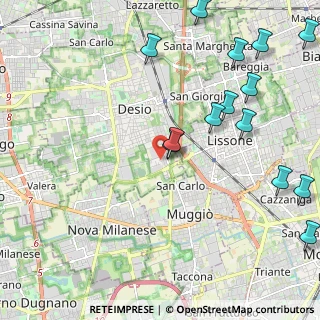 Mappa Via Umberto Giordano, 20832 Desio MB, Italia (2.745)