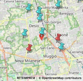 Mappa Via Umberto Giordano, 20832 Desio MB, Italia (2.79846)
