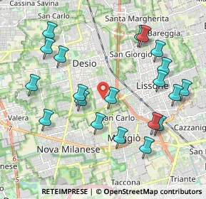 Mappa Via Umberto Giordano, 20832 Desio MB, Italia (2.165)