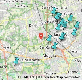 Mappa Via Umberto Giordano, 20832 Desio MB, Italia (2.28133)