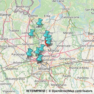 Mappa Via Umberto Giordano, 20832 Desio MB, Italia (10.43909)