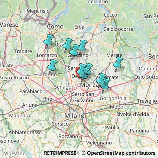Mappa Via Umberto Giordano, 20832 Desio MB, Italia (9.60182)