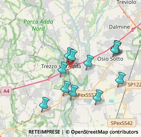 Mappa Via Crespi, 24042 Capriate San Gervasio BG, Italia (3.4825)