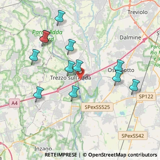 Mappa Via Crespi, 24042 Capriate San Gervasio BG, Italia (4.06583)