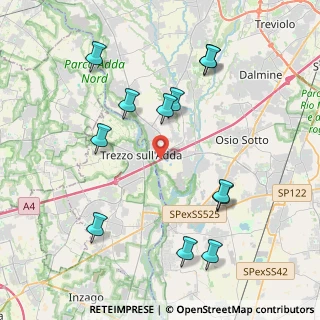 Mappa Via Crespi, 24042 Capriate San Gervasio BG, Italia (4.40417)