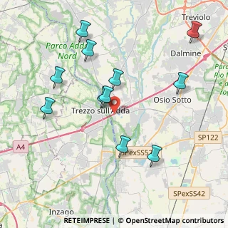 Mappa Via Crespi, 24042 Capriate San Gervasio BG, Italia (4.10545)
