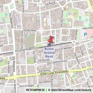 Mappa Via Vincenzo Monti, 1, 21052 Busto Arsizio, Varese (Lombardia)
