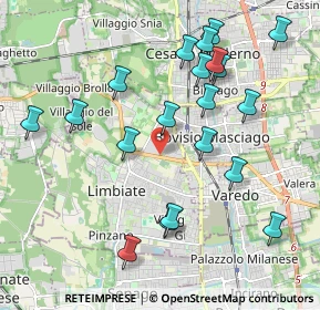 Mappa Via Garibaldi Ex SS 527 C, 20812 Limbiate MB, Italia (2.117)