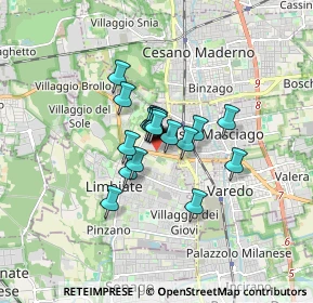 Mappa Via Garibaldi Ex SS 527 C, 20812 Limbiate MB, Italia (0.93)