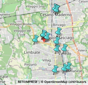 Mappa Via Garibaldi Ex SS 527 C, 20812 Limbiate MB, Italia (1.76643)