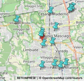 Mappa Via Garibaldi Ex SS 527 C, 20812 Limbiate MB, Italia (2.26786)