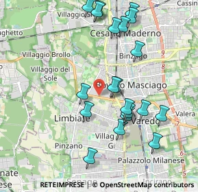 Mappa Via Garibaldi Ex SS 527 C, 20812 Limbiate MB, Italia (2.046)