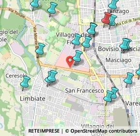 Mappa Via Garibaldi Ex SS 527 C, 20812 Limbiate MB, Italia (1.2415)