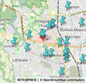 Mappa Via Garibaldi Ex SS 527 C, 20812 Limbiate MB, Italia (1.036)