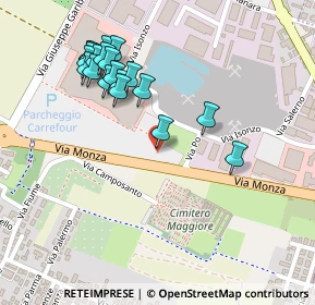 Mappa Via Garibaldi Ex SS 527 C, 20812 Limbiate MB, Italia (0.2485)