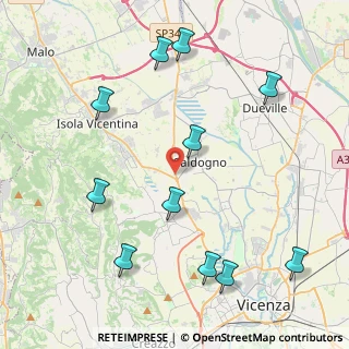 Mappa Via Cesare Battisti, 36030 Costabissara VI, Italia (4.91182)
