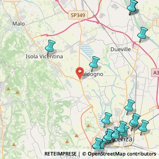 Mappa Via Cesare Battisti, 36030 Costabissara VI, Italia (7.30263)