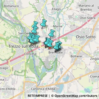 Mappa Via 1º Maggio, 24041 Brembate BG, Italia (1.0965)