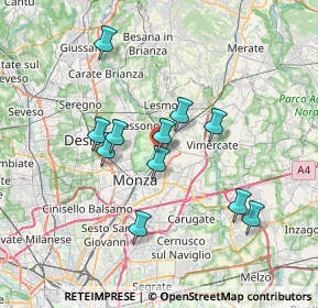 Mappa Piazza Martiri della Libertà, 20852 Villasanta MB, Italia (6.26636)