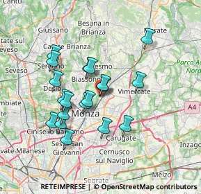 Mappa Piazza Martiri della Libertà, 20852 Villasanta MB, Italia (6.19368)