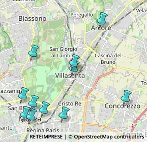 Mappa Piazza Martiri della Libertà, 20852 Villasanta MB, Italia (2.56273)