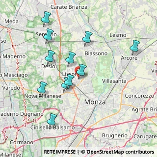 Mappa Via Isonzo, 20851 Lissone MB, Italia (3.85818)