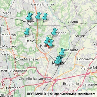 Mappa Via Isonzo, 20851 Lissone MB, Italia (3.48583)