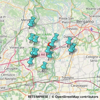 Mappa Via Camillo Benso Cavour, 20056 Trezzo sull'Adda MI, Italia (6.21313)