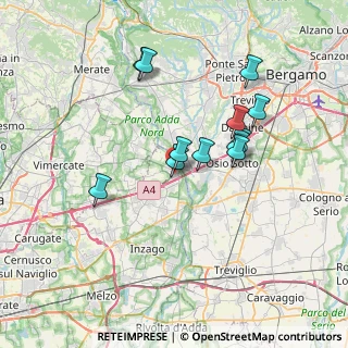 Mappa Via Camillo Benso Cavour, 20056 Trezzo sull'Adda MI, Italia (6.25833)