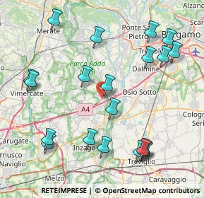 Mappa Via Camillo Benso Cavour, 20056 Trezzo sull'Adda MI, Italia (9.4105)