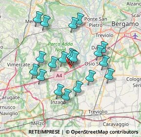 Mappa Via Camillo Benso Cavour, 20056 Trezzo sull'Adda MI, Italia (6.336)